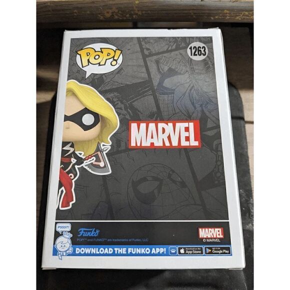 NEW - FUNKO POP MARVEL - CAPTAIN MARVEL BOBBLE HEAD - Picture 6 of 6